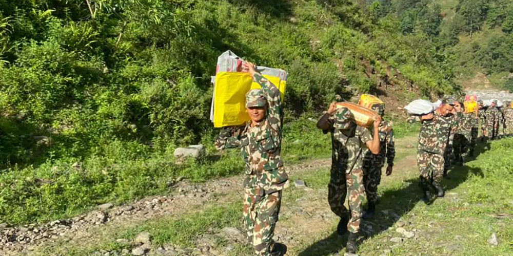 सेनाबाट खोज, उद्धार तथा राहत जारी